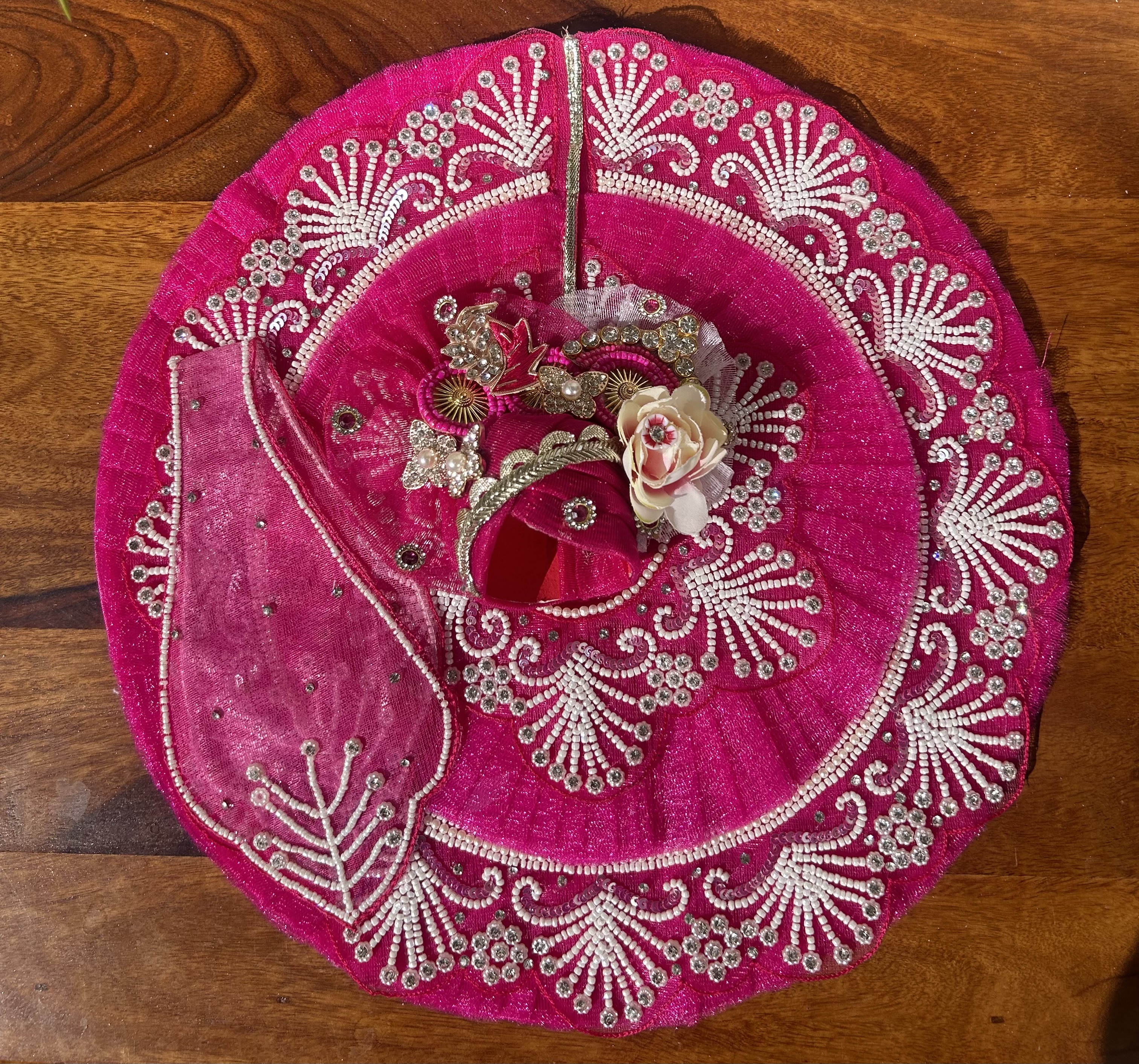 Heavy Embroidered Poshak with Pagri