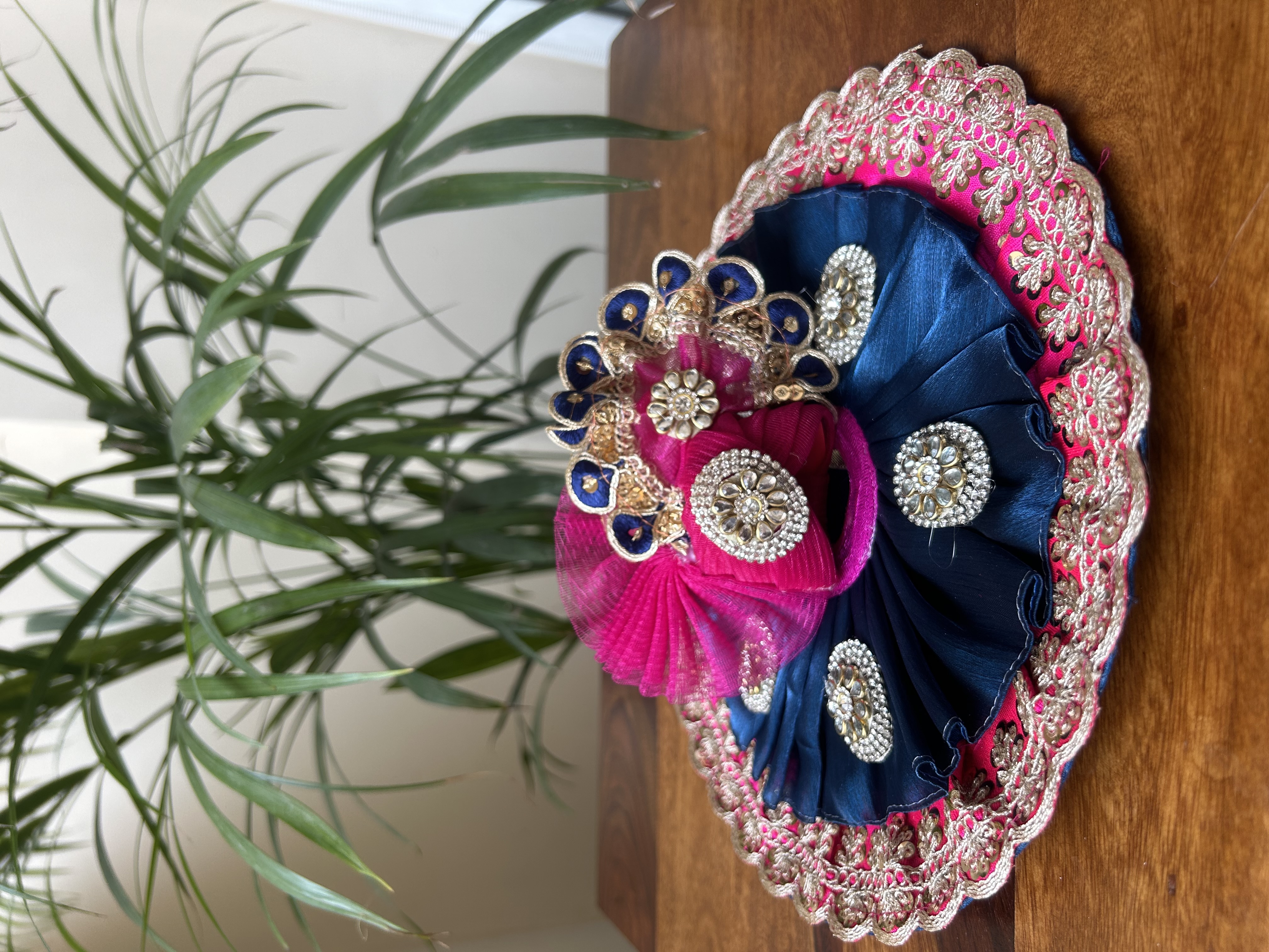 Silk Laddu Gopal Poshak with Pagri