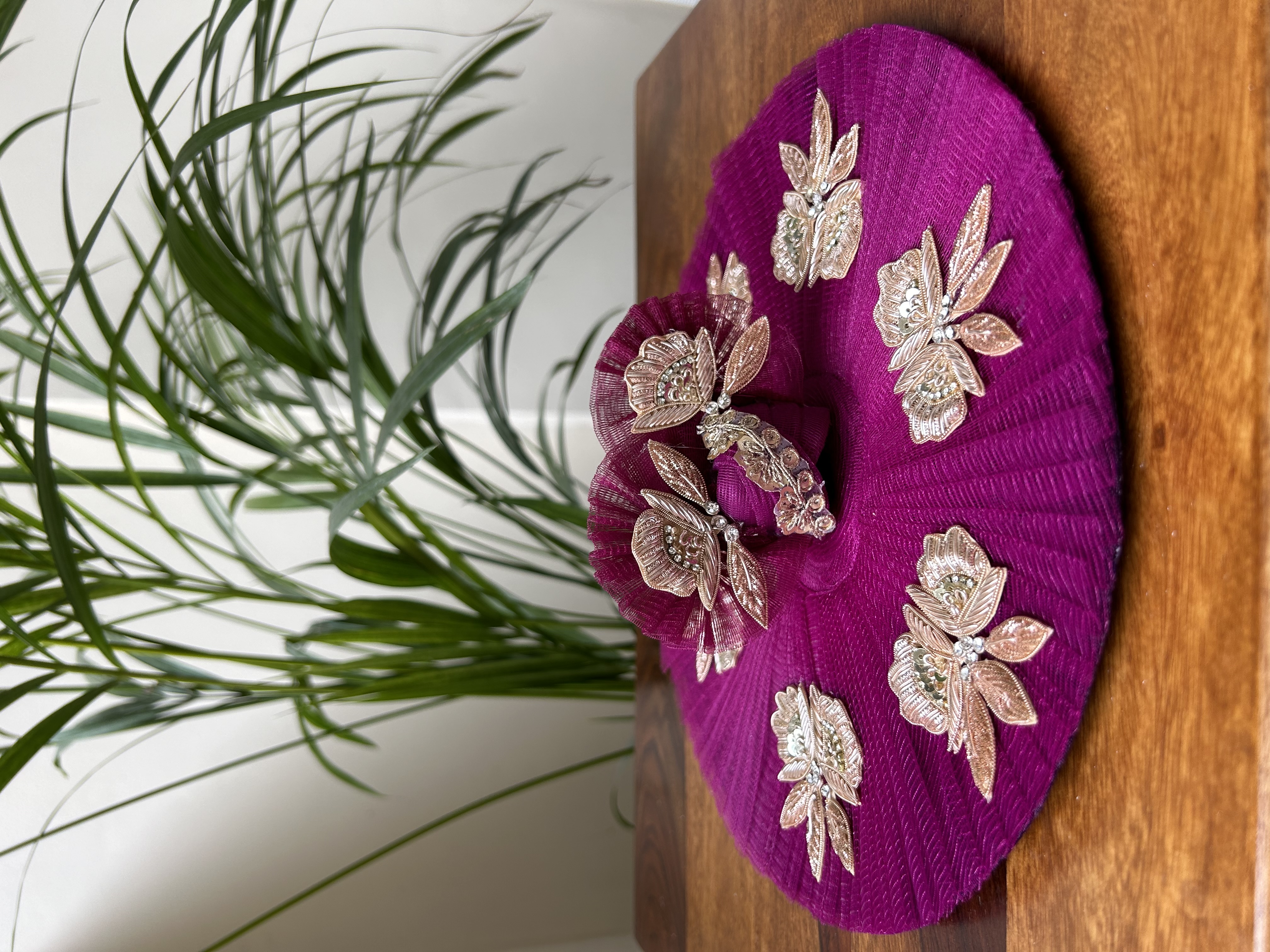 Purple Laddu Gopal Poshak with Pagri